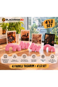 Dekoratif Fotoğraf Tutucu 4’lü Set – 4 Farklı Tasarım, Masaüstü Fotoğraf Standı, Ev ve Ofis Dekoru