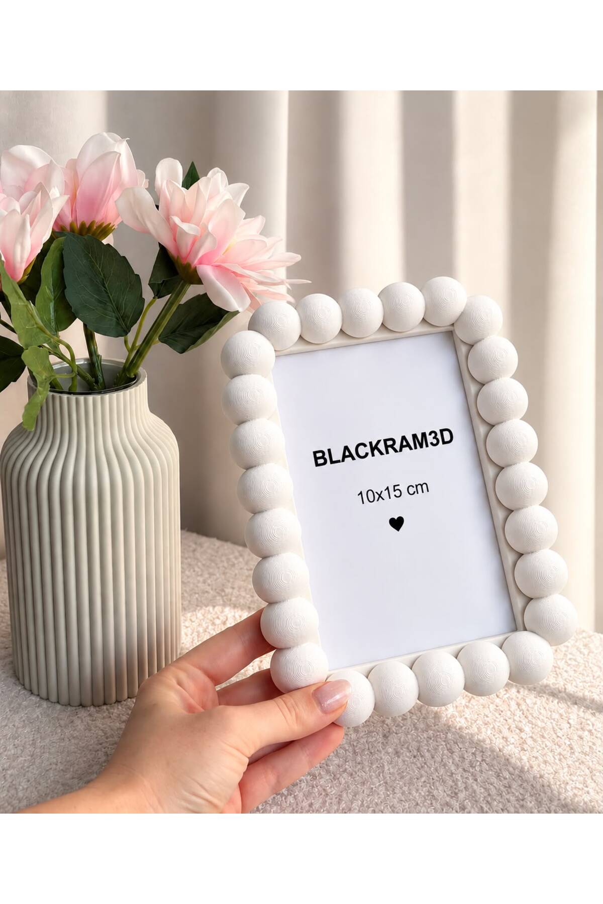 Dekoratif Fotoğraf Çerçevesi 10x15 cm – Modern Tasarım Masaüstü Çerçeve